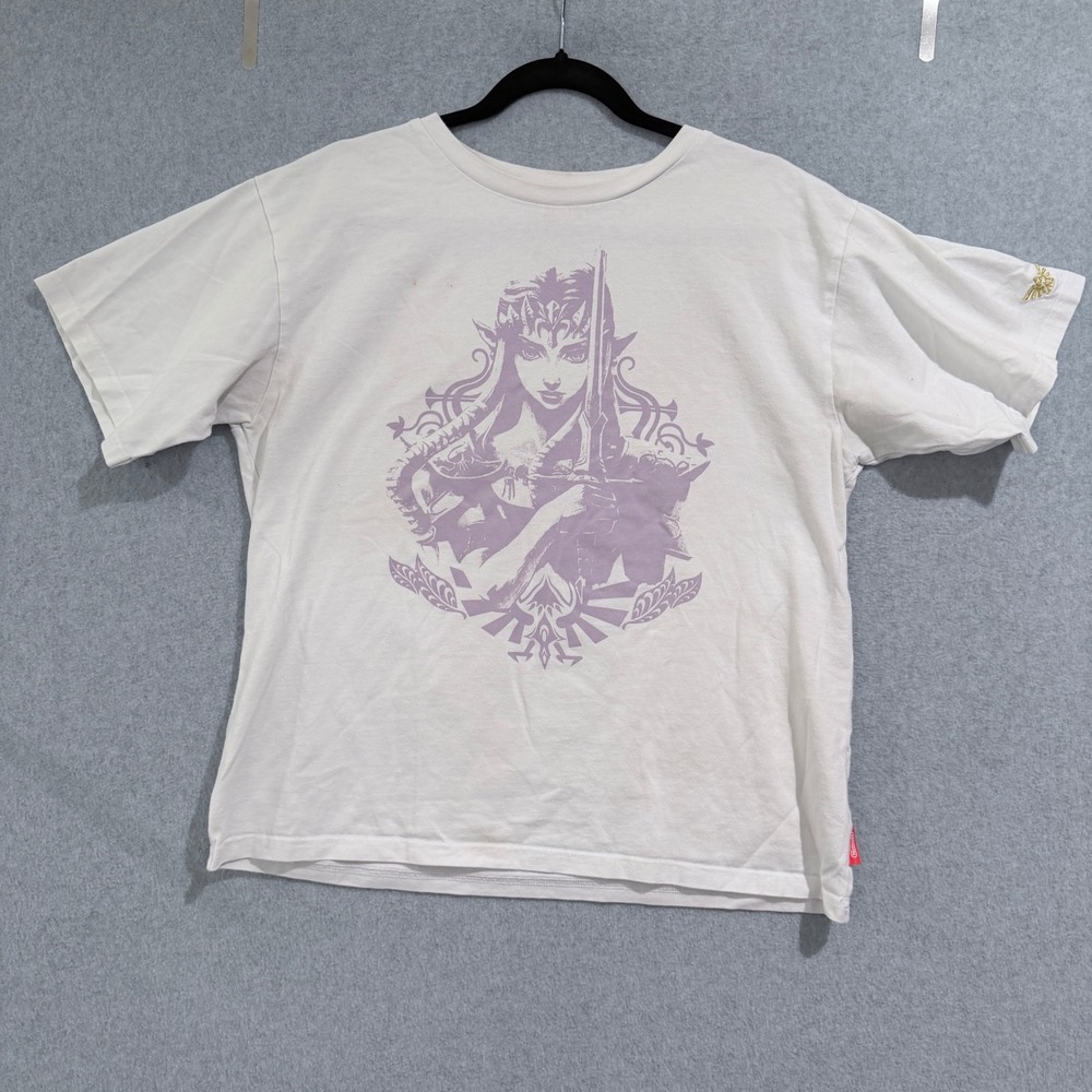 Nintendo Legend of Zelda Princess Zelda Graphic T-Shirt White Large